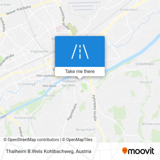 Thalheim B.Wels Kohlbachweg map