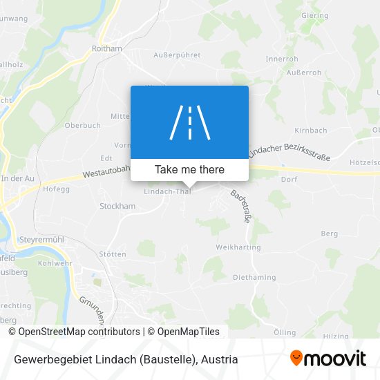 Gewerbegebiet Lindach (Baustelle) map