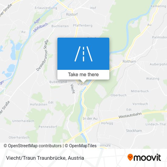 Viecht/Traun Traunbrücke map