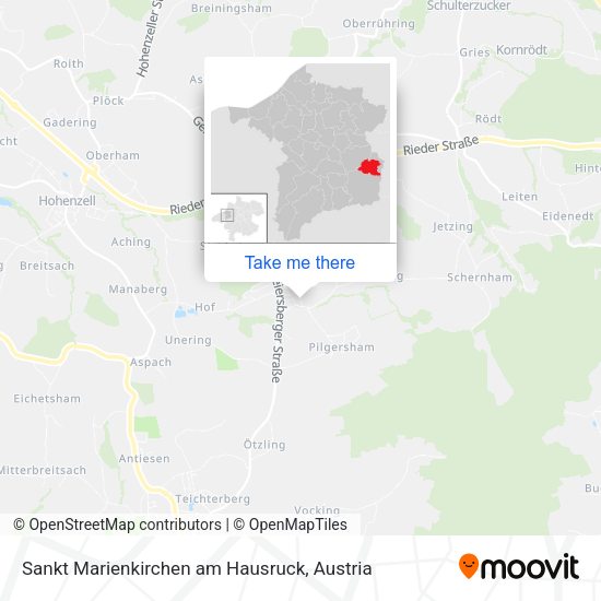Sankt Marienkirchen am Hausruck map