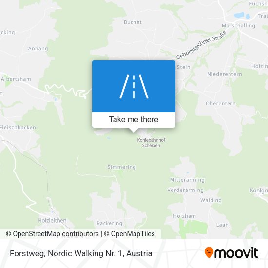 Forstweg, Nordic Walking Nr. 1 map