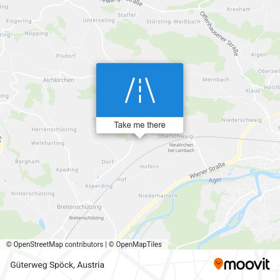 Güterweg Spöck map
