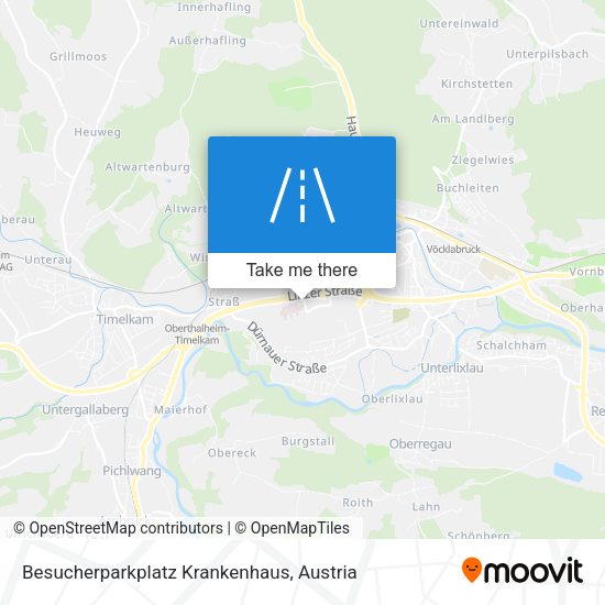 Besucherparkplatz Krankenhaus map