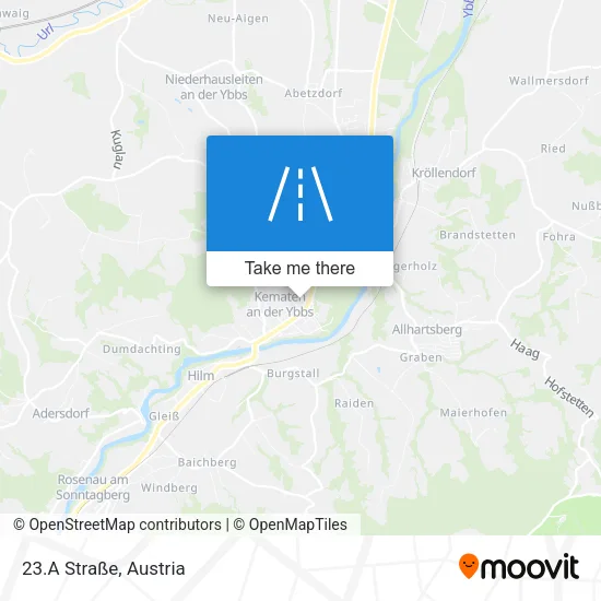 23.A Straße map
