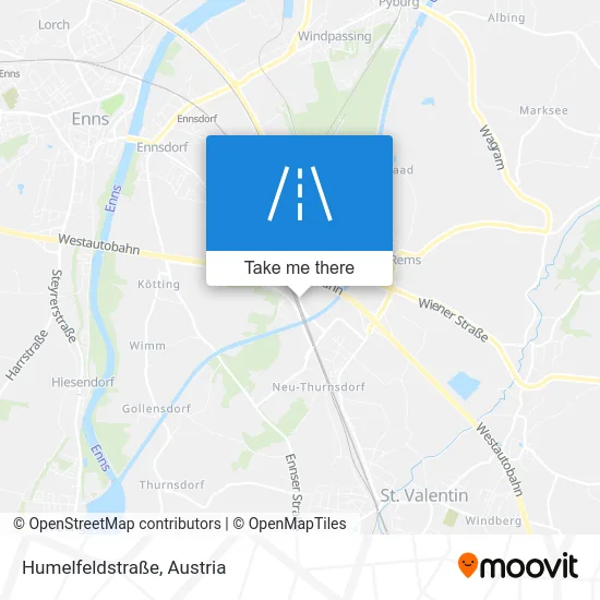 Humelfeldstraße map