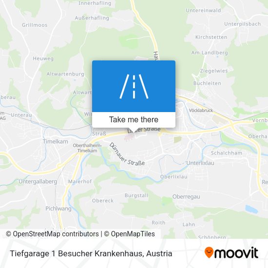 Tiefgarage 1 Besucher Krankenhaus map