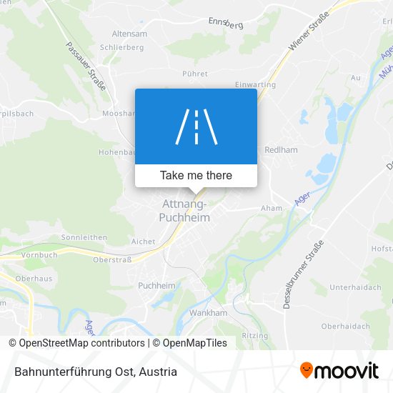 Bahnunterführung Ost map