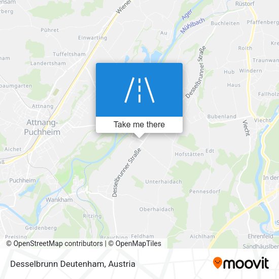 Desselbrunn Deutenham map