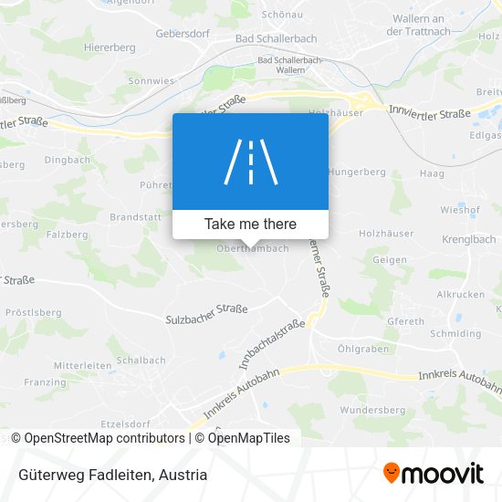 Güterweg Fadleiten map