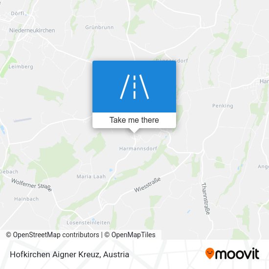Hofkirchen Aigner Kreuz map