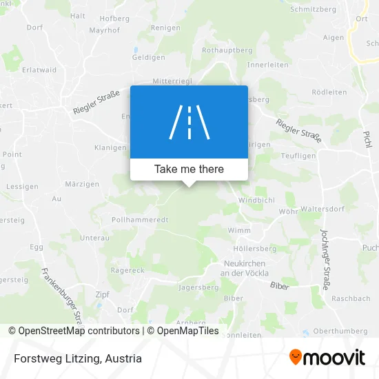 Forstweg Litzing map