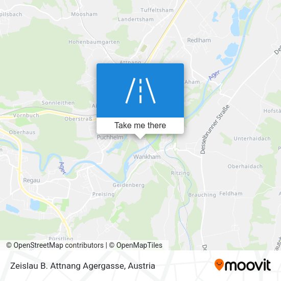 Zeislau B. Attnang Agergasse map