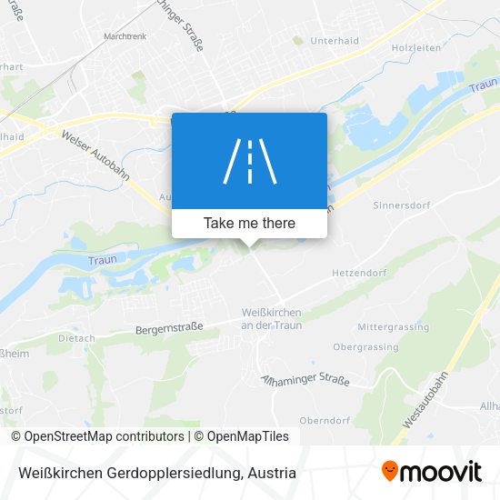 Weißkirchen Gerdopplersiedlung map