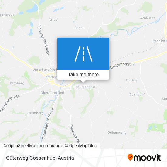 Güterweg Gossenhub map