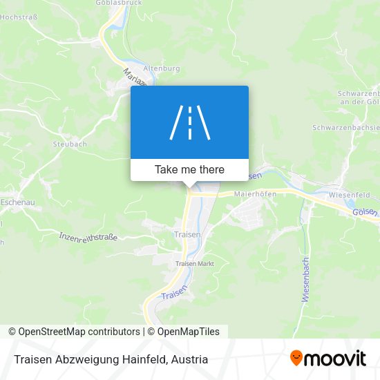 Traisen Abzweigung Hainfeld map