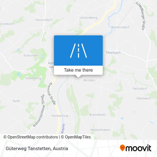 Güterweg Tanstetten map