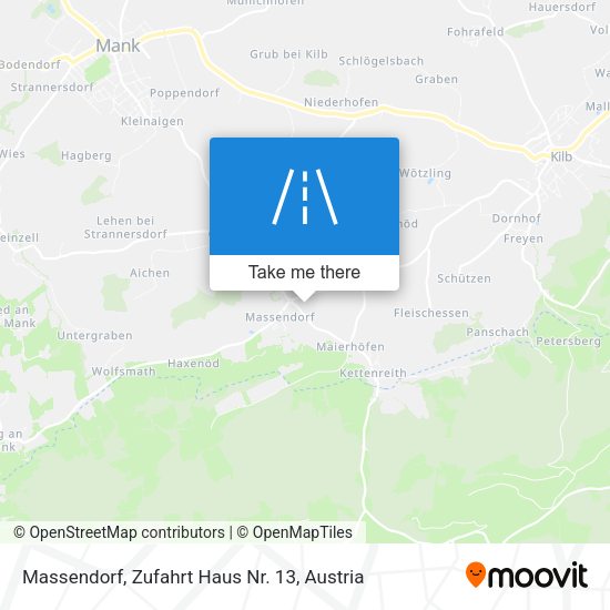 Massendorf, Zufahrt Haus Nr. 13 map