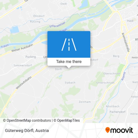Güterweg Dörfl map