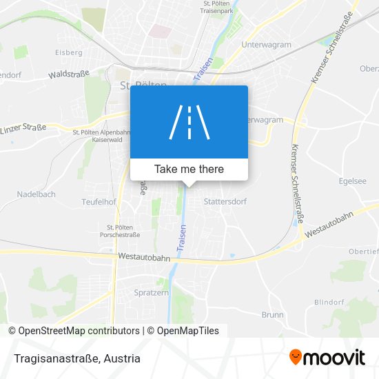 Tragisanastraße map