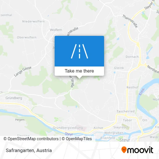 Safrangarten map
