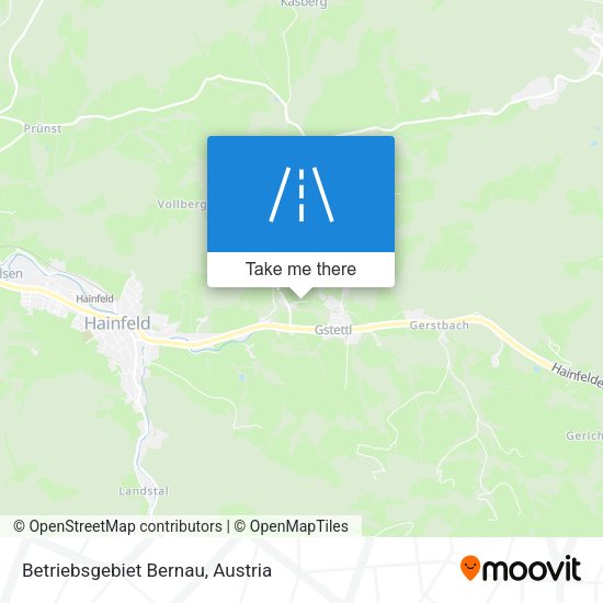 Betriebsgebiet Bernau map