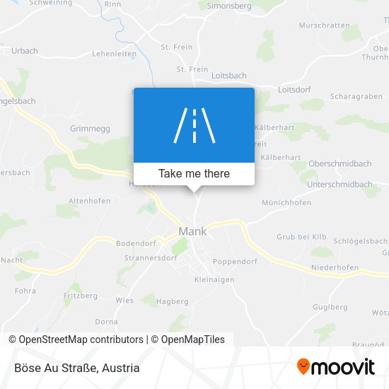 Böse Au Straße map