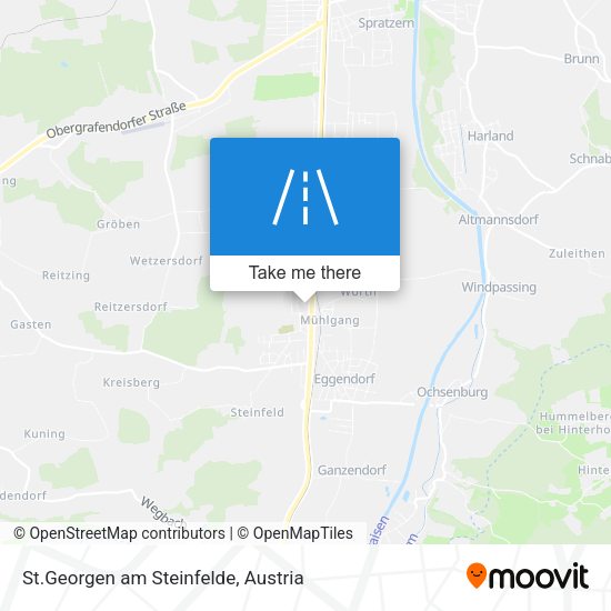 St.Georgen am Steinfelde map