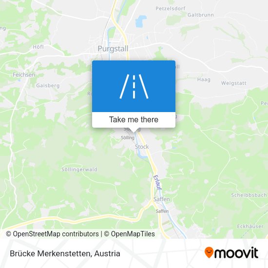 Brücke Merkenstetten map