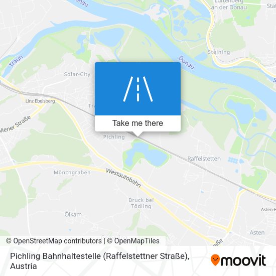 Pichling Bahnhaltestelle (Raffelstettner Straße) map