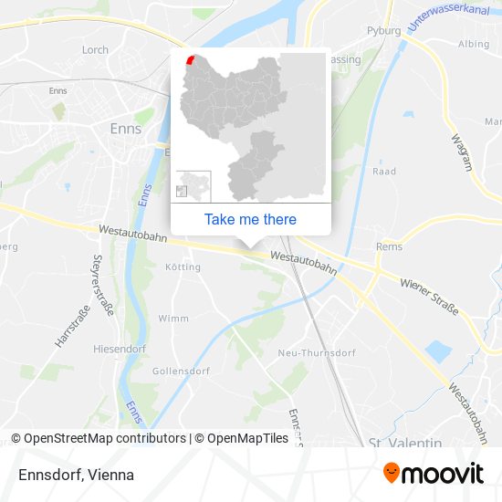 Ennsdorf map