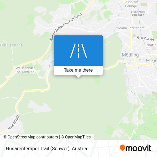 Husarentempel Trail (Schwer) map