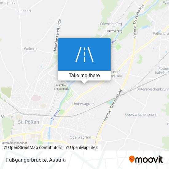 Fußgängerbrücke map