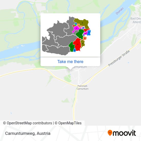 Carnuntumweg map