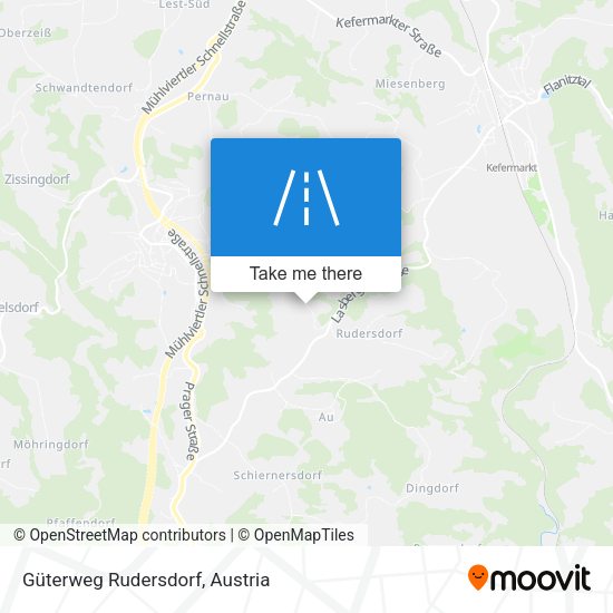 Güterweg Rudersdorf map