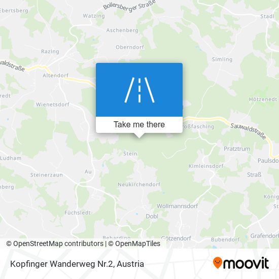 Kopfinger Wanderweg Nr.2 map