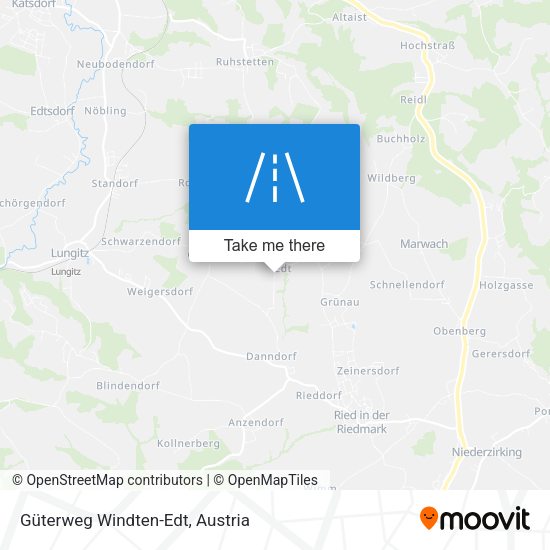 Güterweg Windten-Edt map