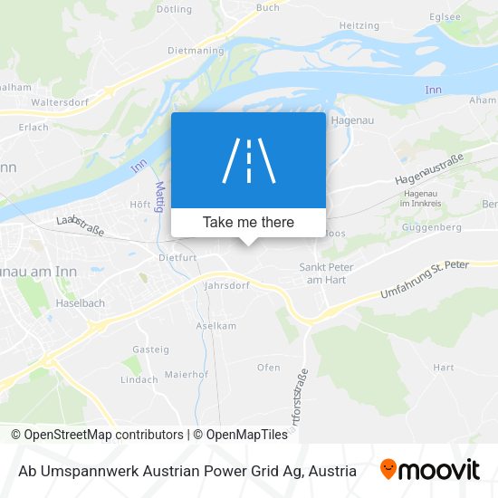 Ab Umspannwerk Austrian Power Grid Ag map