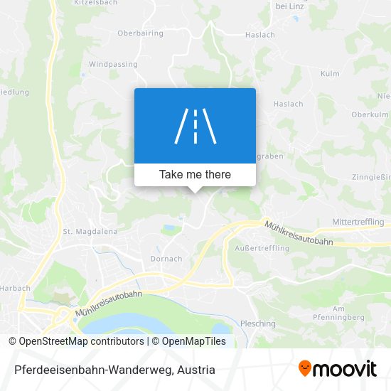 Pferdeeisenbahn-Wanderweg map