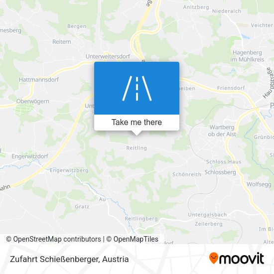 Zufahrt Schießenberger map