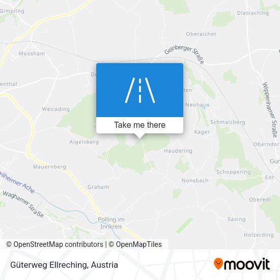 Güterweg Ellreching map