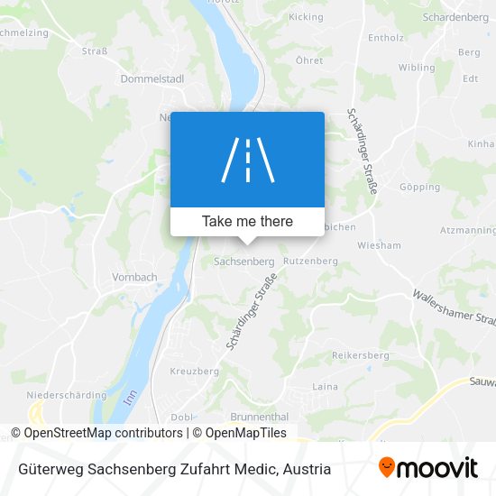 Güterweg Sachsenberg Zufahrt Medic map