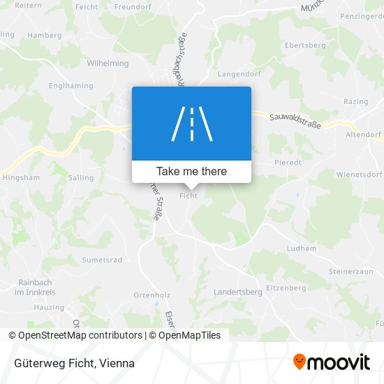 Güterweg Ficht map