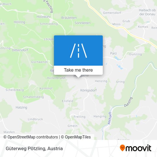 Güterweg Pötzling map