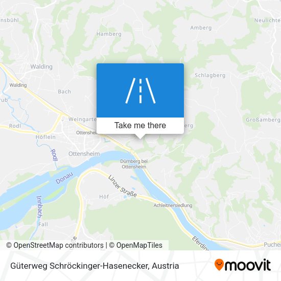 Güterweg Schröckinger-Hasenecker map