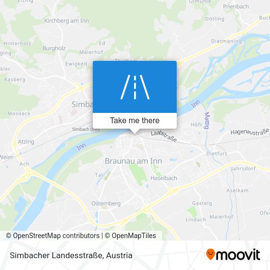 Simbacher Landesstraße map