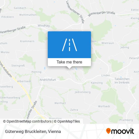 Güterweg Bruckleiten map