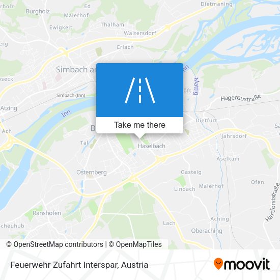 Feuerwehr Zufahrt Interspar map