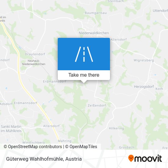 Güterweg Wahlhofmühle map