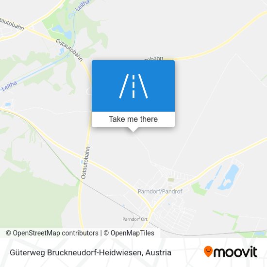 Güterweg Bruckneudorf-Heidwiesen map
