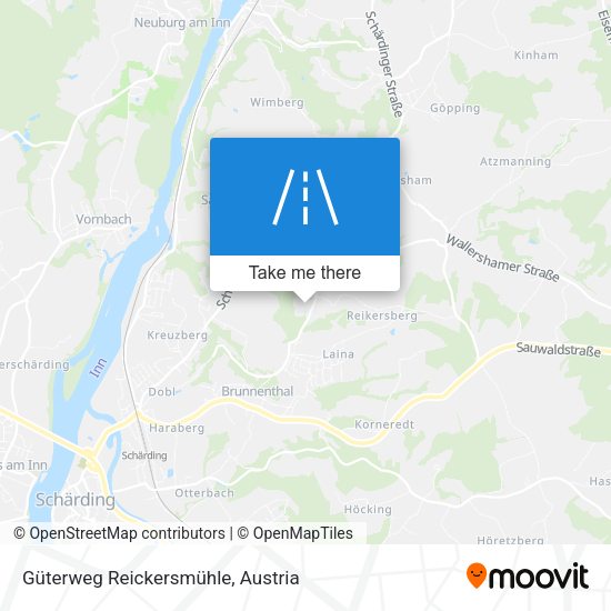 Güterweg Reickersmühle map